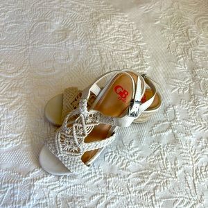 GB Girls Cabana Macrame Wedge Sandals